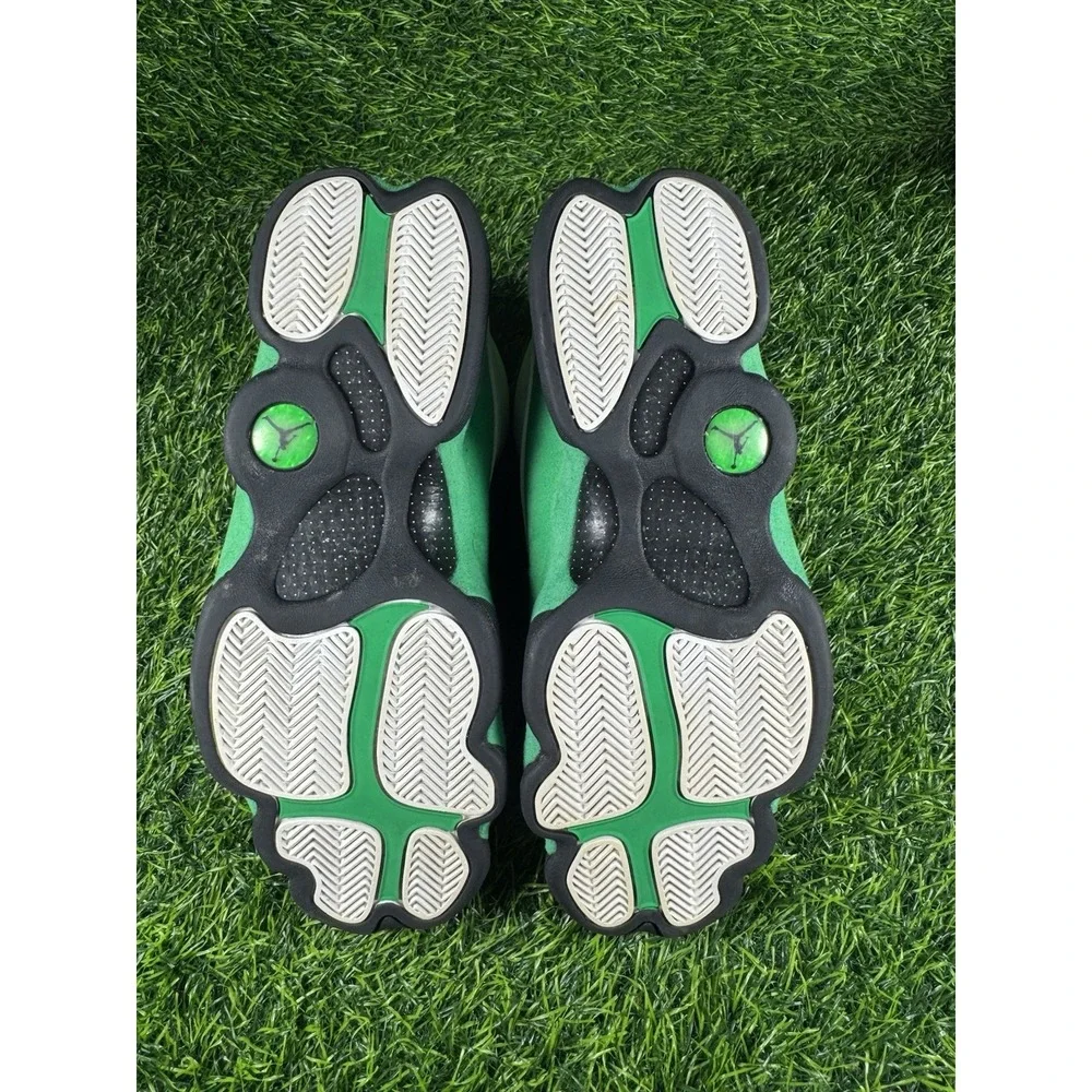 Pre-Owned Jordan Retro 13 Lucky Green Mens Size 13 With Box